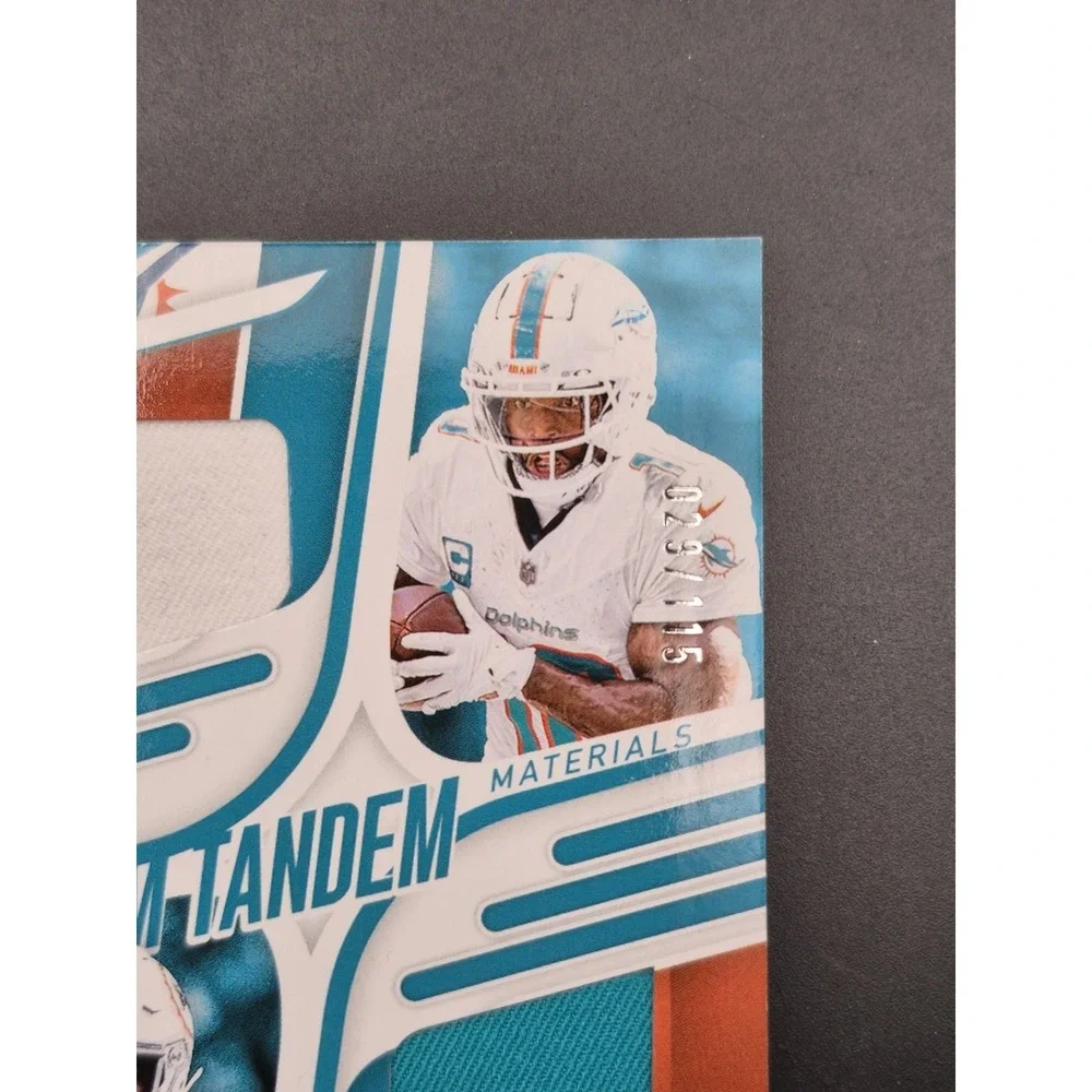 2025 Panini Absolute DeVon Achane Tyreek Hill #TTM-MIA Team Tandems /115